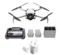 DJI Mini 4 Pro Fly More Combo with DJI RC 2 (screen remote controller), Folding Mini-Drone with 4K HDR Video Camera for Adults, Under 0.549 lbs/249 g, 34-Min Flight Time, 2 Extra Batteries
