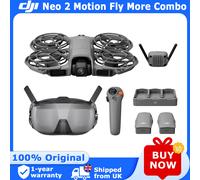 DJI Neo 2 Motion Fly More Combo With RC Motion 3 & Goggles N3 Neo 2 DJI Camera Drones Stable Transmission With Digital Transceiver FPV Flying 4K Drone for Beginners With 3x Batteries Neo 2 Motion Comb