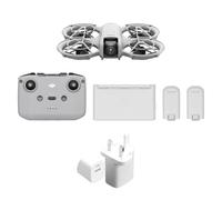 DJI Neo Fly More Combo, Mini Drone with 4K UHD Camera for Adults, 135g Self Flying Drone, Palm Takeoff, Subject Tracking, QuickShots, Stabilized Video, with RC-N3 and 3 Batteries，PD35W charger