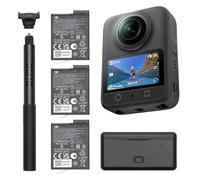 DJI Osmo 360 Adventure Combo - Waterproof 8K 360° Action Camera with 1-Inch Sensor, 128GB Built-in Storage, 100-Min 8K Recording, 4K/120fps & 170° Wide-Angle Video, with 3 Extreme Batteries (1950 mAh)