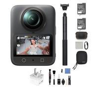 DJI Osmo 360 Essential Combo, 360 Action Camera with Charger & Cleaning kit | 1-Inch 360° Imaging, Native 8K 360° Video, 4K/120fps & 170° Boost Video, 1.2m Invisible Selfie Stick Kit