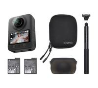 DJI Osmo 360 Essential Combo, 360 Camera With 1-Inch 360° Imaging, Native 8K 360° Video, 4K/120fps & 170° Boost Video, 1.2m Invisible Selfie Stick Kit, Extended Battery Life With 2 Batteries