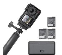 DJI Osmo Action 4 Adventure Combo, 4K/120fps Action Camera | Waterproof, 1/1.3-Inch Sensor, 10-bit & D-Log M, 155° Ultra-Wide FOV, Over 7.5 h With 3 Extra Batteries for Vlogging