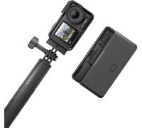 DJI Osmo Action 4 Adventure Combo - 4K/120fps Waterproof Action Camera with a 1/1.3-Inch Sensor, 10-bit & D-Log M Color Performance, 155° FOV, Up to 7.5 h with 3 Extra Batteries, Outdoor Camera