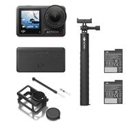 DJI Osmo Action 4 Adventure Combo - 4K/120fps Waterproof Action Camera with a 1/1.3-Inch Sensor, 10-bit & D-Log M Color Performance, 155° FOV, Up to 7.5 h with 3 Extra Batteries, Outdoor Camera