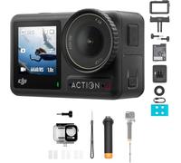 DJI Osmo Action 4 Combo - 4K/120fps Waterproof Action Camera with a 1/1.3-Inch Sensor, 155° FOV,10-bit & D-Log M Color Performance, Outdoor Camera (Diving Bundle)
