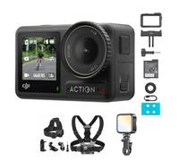 DJI Osmo Action 4 Essential Combo, 4K/120fps Action Camera | 1/1.3-Inch Sensor, Stunning Low-Light Imaging, 10-bit & D-Log M Color Performance, a Long-Lasting 1770 mAh Battery