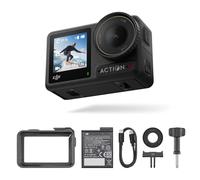 DJI Osmo Action 4 Essential Combo - 4K/120fps Waterproof Action Camera with a 1/1.3-Inch Sensor, Stunning Low-Light Imaging, 10-bit & D-Log M Color Performance, a Long-Lasting 1770 mAh Battery