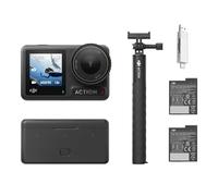 DJI Osmo Action 4 Essential Combo - 4K/120fps Waterproof Action Camera with a 1/1.3-Inch Sensor, Stunning Low-Light Imaging, 10-bit & D-Log M Color Performance, a Long-Lasting 1770 mAh Battery