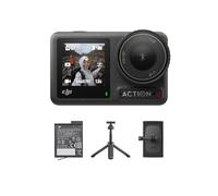 DJI Osmo Action 4 Hiking Combo - 4K Action Camera with 1/1.3-Inch Sensor, 155º FOV, Magnetic Quick Release, 2 Batteries Bring Longer Life, Mini Extension Rod, Backpack Strap Mount, Vlog Camera