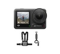 DJI Osmo Action 4 Motorcycling/Mountain Cycling Combo, Action Camera | 4K/120fps Footage With 155° FOV, Body Camera With a 1/1.3-Inch Sensor, HorizonSteady, Wearable Chest Strap Mount