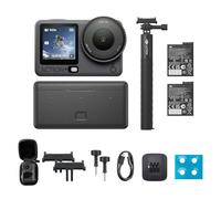 DJI Osmo Action 6 Enhanced Combo, Action Camera With 1/1.1″ Square Sensor, Extended Battery Life With 2 Batteries, Variable Aperture of f/2.0-f/4.0 (Action 6 Enhanced Combo + Camera bag)