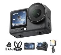 DJI Osmo Action 6 Essential Combo, Action Camera With 1/1.1″ Square Sensor, 4hrs Battery, Variable Aperture of f/2.0-f/4.0, Action Camera 8K (Osmo Action 6 Essential Combo Bundle)