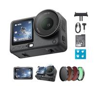 DJI Osmo Action 6 Essential Combo, Action Camera With 1/1.1″ Square Sensor, 4hrs Battery, Variable Aperture of f/2.0-f/4.0, Action Camera 8K (Action 6 Essential + Filter)