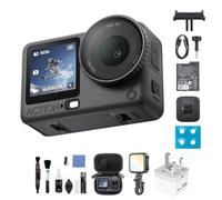 DJI Osmo Action 6 Standard Combo, Underwater Action Camera, 1/1.1″ Square Sensor, f/2.0-f/4.0 Variable Aperture, 4hrs Battery, 8K for Quick Capture, 50GB Storage (Action 6 Standard Bundle 2)