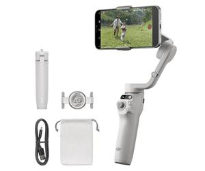 DJI Osmo Mobile 6, 3-Axis Phone Gimbal, Object Tracking, Built-In Extension Rod, Portable and Foldable, Android and iPhone Gimbal, Vlogging Stabilizer, YouTube TikTok Video, Platinum Gray