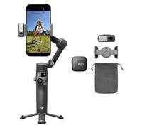 DJI Osmo Mobile 8 + Mic Mini Transmitter (Infinity Black), Gimbal Stabilizer for Smartphone, Wireless Microphone, Detail-Rich Audio, DJI OsmoAudio, Active Noise Cancelling