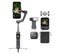 DJI Osmo Mobile 8P + Mic Mini Transmitter, Gimbal Stabilizer for iPhone & Android, Remote Controller, Wireless Microphone, Detail-Rich Audio, Active Noise Canceling, 3-Axis Smartphone Gimbal
