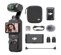 DJI Osmo Pocket 3 Audio Combo With Mic 2 (1 TX + 1 RX), Pocket Gimbal Vlog Camera, 1″ CMOS & 4K/240fps, 3-Axis Stabilization, 2× Lossless Zoom, 107GB Built-in Storage, 2" Rotatable Screen