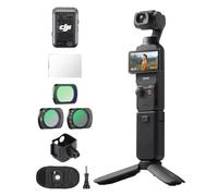 DJI Osmo Pocket 3 Creator Combo, Vlogging Camera with 1'' CMOS & 4K/120fps Video, 3-Axis Stabilization, Face/Object Tracking, Fast Focusing, Mic Included, Small Camera for Photography，Bundle