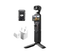 DJI Osmo Pocket 3 Creator Combo, Vlogging Camera with 1'' CMOS & 4K/120fps Video, 3-Axis Stabilization, Face/Object Tracking, Fast Focusing, Mic Included, Small Camera for Photography，PD 35W charger