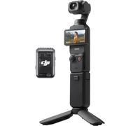 DJI Osmo Pocket 3 Creator Combo - Vlogging Camera with 1'' CMOS Sensor, 4K/120fps Video, 3-Axis Stabilization, Face/Object Tracking, Fast Focusing, Included Microphone, Digital Camera for Photography,