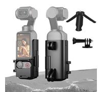 DJI Osmo Pocket 3 Expansion Frame Adapter Protective Bracket with Tripod and Action Adapter Compatible for Accessories with 1/4 Cold Shoe Action Camera Mount