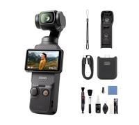 DJI Osmo Pocket 3, Vlogging Camera with 1'' CMOS & 4K/120fps Video, 3-Axis Stabilization, Fast Focusing, 2" Rotatable Touchscreen, Small Video Camera (Osmo Pocket 3+Cleaning Kit)