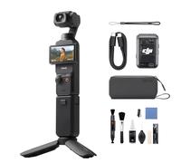DJI Osmo Pocket 3, Vlogging Camera with 1'' CMOS & 4K/120fps Video, 3-Axis Stabilization, Fast Focusing, 2" Rotatable Touchscreen, Small Video Camera (Osmo Pocket 3 Creator Combo+Cleaning Kit)