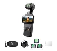 DJI Osmo Pocket 3, Vlogging Camera with 1'' CMOS & 4K/120fps Video, 3-Axis Stabilization, Fast Focusing, Face/Object Tracking, 2" Rotatable Touchscreen, Small Video Camera for Photography, Bundle 02