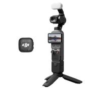 DJI Osmo Pocket 4 Creator Combo, Pocket Gimbal Vlog Camera, 1″ CMOS & 4K/240fps, 3-Axis Stabilization, 2× Lossless Zoom, 107GB Built-in Storage, Mic 3 Transmitter, Fill Light, Osmo Mini Tripod