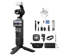 DJI Osmo Pocket 4 Creator Combo, Pocket Gimbal Vlog Camera, 3-Axis Stabilization, 2× Lossless Zoom, 107GB Built-in Storage, 1″ CMOS & 4K/240fps, Mic 3 Transmitter (Pocket 4 Creator Combo Bundle)