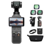 DJI Osmo Pocket 4 Essential Combo, Pocket Gimbal Vlog Camera, 1″ CMOS & 4K/240fps, 3-Axis Stabilization, 14-Stop Dynamic Range,107GB Built-In Storage (Osmo Pocket 4 Essential Combo Bundle 2)