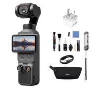 DJI Osmo Pocket 4 Essential Combo, Pocket Gimbal Vlog Camera, 1″ CMOS & 4K/240fps, 3-Axis Stabilization, 14-Stop Dynamic Range,107GB Built-In Storage (Osmo Pocket 4 Essential Combo Bundle 1)