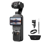 DJI Osmo Pocket 4 Standard Combo, Pocket Gimbal Vlog Camera, 3-Axis Stabilization, 2× Lossless Zoom, 107GB Built-in Storage, 2" Rotatable Screen, 1″ CMOS & 4K/240fps,Video Camera for Photography