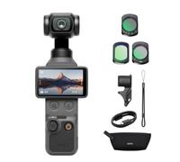 DJI Osmo Pocket 4 Standard Combo, Pocket Gimbal Vlog Camera with Filter Kit