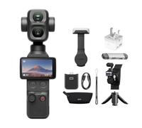 DJI Osmo Pocket 4P Standard Combo, Dual-Lens 4K Vlog Camera, 1-Inch CMOS | 3× Optical Zoom, Up to 12× Zoom, 4K/240fps,17-Stop Dynamic Range,103GB Built-In Storage, Fill Light