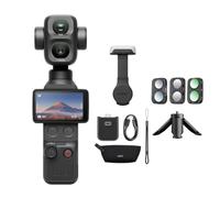 DJI Osmo Pocket 4P Standard Combo, Dual-Lens 4K Vlog Camera, 1-Inch CMOS | 3× Optical Zoom, Up to 12× Zoom, 4K/240fps,17-Stop Dynamic Range,103GB Built-In Storage, Fill Light