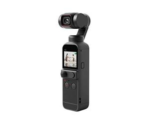DJI Pocket 2 - Caméra 4K à Stabilisation 3 Axes, Vlog, Vidéo Ultra HD, Photo Haute Résolution 64 MP, 1/1.7” CMOS, HDR, Réduction du Bruit, Timelapse, Slow Motion, 8x Zoom, Livestreaming , Noir