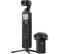 DJI Pocket 2 Creator Combo - 3 Axis Handheld Gimbal Stabilizer with 4K Camera, Ultra HD Video, 64 MP Pixel high-resolution Photo, 1/1.7” CMOS, HDR, Noise Reduction, Time Lapse, Slow Motion, Black