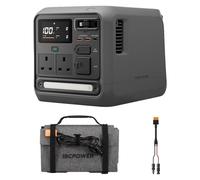 DJI Power 1000 Mini Portable Power Station, 1008Wh LFP Battery, Compact Size, 1000W Max Output, Solar Power, 100W Foldable Solar Panel, Outdoor Generator for Camping, RVs, Road Trips