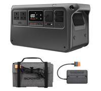 DJI Power 1000 V2 Portable Power Station, 1024Wh LFP Battery, 2600W Output, 0-80% in 37 Mins, Compact Size, 200W Flexible Solar Panel, RVs, Balconies, Rooftops, Generator for Home Use