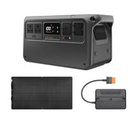 DJI Power 1000 V2 Portable Power Station with 200W Flexible Solar Panel, 1024Wh LFP Battery, 2600W Output, 0-80% in 37 Mins, Compact Size, RVs, Balconies, Rooftops, Generator for Home