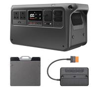 DJI Power 1000 V2 Portable Power Station, 200W Foldable Solar Panel, 1024Wh LFP Battery, 2600W Stable Output, 0-80% in 37 Mins, MPPT, Enhanced Safety, Ultra-Quiet, Camping, Blackout, RV