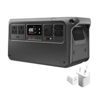 DJI Power 1000 V2 Portable Power Station, 2600W Stable Output Solar Generator 1024Wh LFP LiFePO4 Battery+35W Plug, 37m Ultra-Fast Charging Off-Grid Generator for Home Backup Outage Outdoors RV Camping