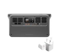 DJI Power 1000 V2 Portable Power Station bundle, 1024Wh LFP Battery, Compact Size, 2600W Stable Output, 0-80% Recharge in 37 Mins, Electric Generator for Home, Camping, RVs, Off-Grid