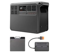 DJI Power 2000 Portable Power Station, 200W Foldable Solar Panel, MPPT, 2048Wh LFP Battery, 3000W Stable Output, Expandable to 22,528Wh, Home Backup, RV, Off-Grid, Outdoor, Easy Transport