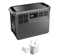 DJI Power 2000 Portable Power Station, 3000W Stable Output Solar Generator 2048Wh LFP LiFePO4 Battery+35W Plug, 45m Ultra-Fast Charging Off-Grid Electric Generator for Home Backup Outdoors RV Camping