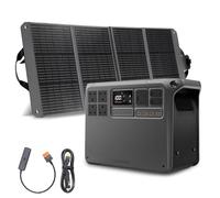 DJI Power 2000 Portable Power Station, 3000W Stable Output Solar Generator 2048Wh LFP LiFePO4 Battery+120W Solar Panel, 45m Fast Charging Off-Grid Electric Generator for Home Backup Outdoor RV Camping