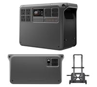 DJI Power 2000 Portable Power Station, Expansion Battery 2000 and a Free Hand Truck, 2048Wh LFP Battery, 3000W Stable Output, Expandable to 22,528Wh, Home Backup, RV, Off-Grid, Outdoor, Easy Transport